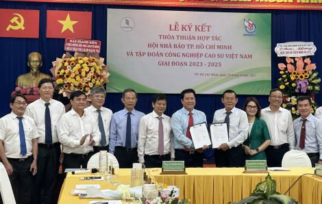Hội Nhà báo TPHCM ký kết hợp tác cùng Tập đoàn Công nghiệp Cao su Việt Nam