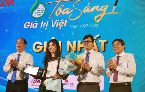 Báo Sài Gòn Giải Phóng trao giải cuộc thi Tỏa sáng giá trị Việt