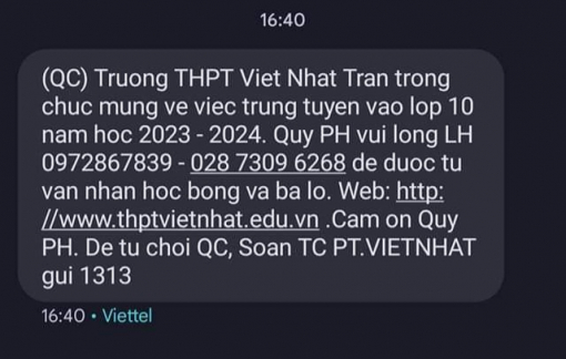 Thêm nhiều trường tư thục "gọi" học sinh trúng tuyển sớm: Sở GD-ĐT TPHCM chuyển công an điều tra