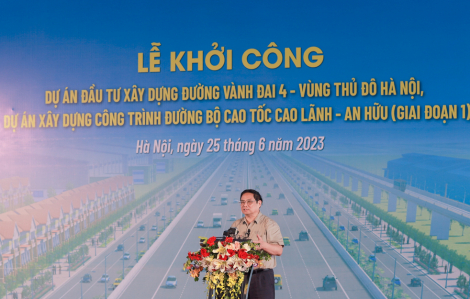 Thủ tướng Phạm Minh Chính dự lễ khởi công dự án đường Vành đai 4