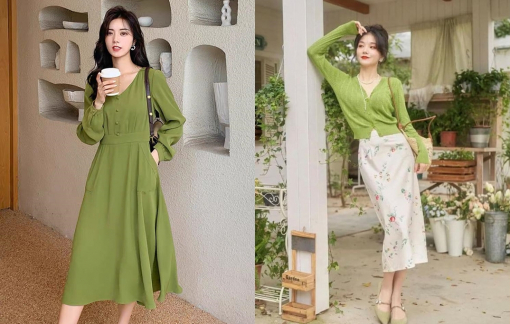 Trang phục màu xanh bơ mát mắt, sành điệu mùa hè