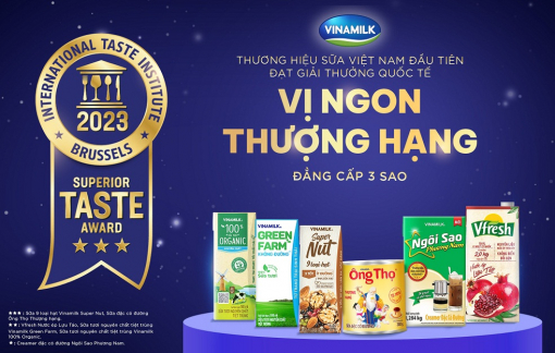Vinamilk - Thương hiệu sữa Việt Nam đầu tiên có sản phẩm đạt 3 sao từ giải thưởng Superior Taste Award (Vị ngon thượng hạng)