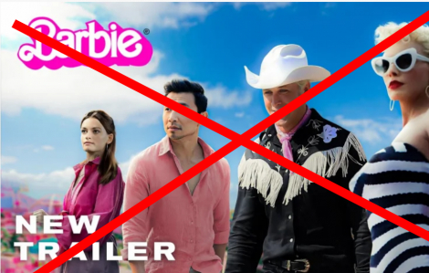 Phim Barbie bị cấm chiếu vì có 'đường lưỡi bò'