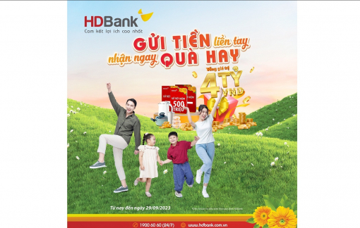 HDBank “ướp lạnh” nắng hè với bộ sưu tập quà tặng gần 4 tỉ đồng cho khách hàng gửi tiết kiệm