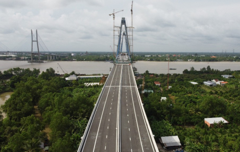 Cầu Mỹ Thuận 2 trị giá 5.000 tỉ đồng sắp về đích