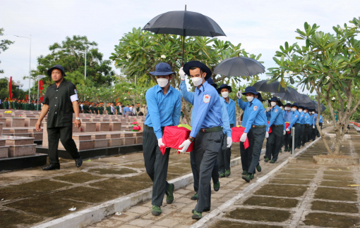Truy điệu, cải táng 108 hài cốt liệt sỹ quân tình nguyện Việt Nam