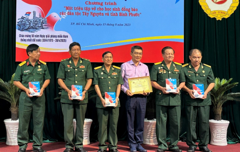 Một triệu tập vở cho học sinh đồng bào các dân tộc tại Tây Nguyên, Bình Phước