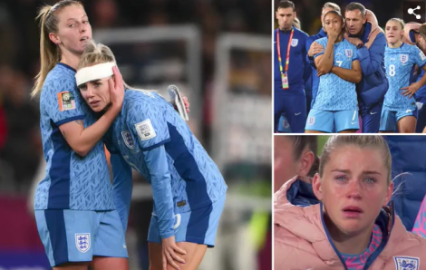 Người Anh đẫm nước mắt khi đội tuyển thua trận chung kết World Cup nữ 2023