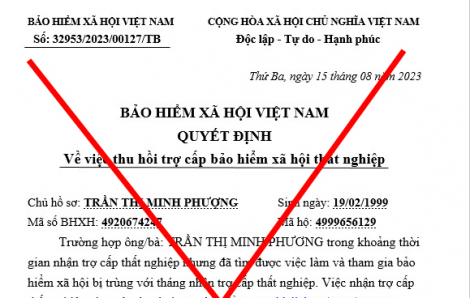 Quảng Nam: Giả công văn của BHXH lừa người lao động thu hồi tiền trợ cấp thất nghiệp