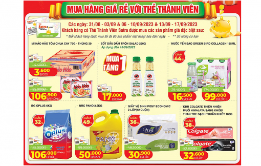 Chương trình khuyến mại “Lễ lớn rộn ràng - khuyến mại ngập tràn” tại hệ thống bán lẻ SATRA