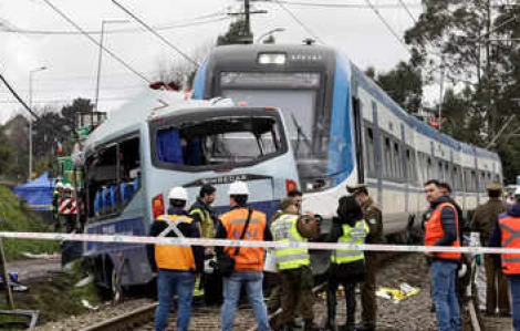 Ít nhất 7 người thiệt mạng trong vụ tai nạn tàu hỏa ở Chile