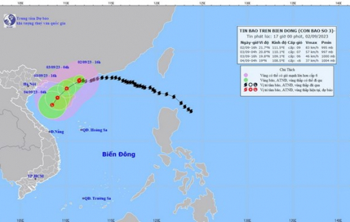Bão số 3 giảm cấp, xuất hiện nhiều hình thái thời tiết nguy hiểm trên biển và đất liền​