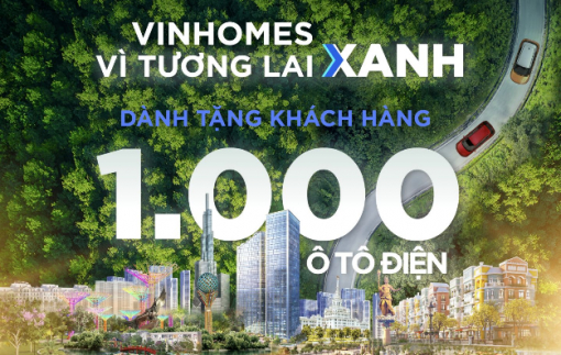 Vinhomes tặng 1.000 ô tô điện VinFast cho khách hàng