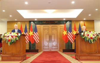 Việt Nam - Hoa Kỳ nâng tầm quan hệ Đối tác Chiến lược Toàn diện vì hòa bình, hợp tác, phát triển bền vững