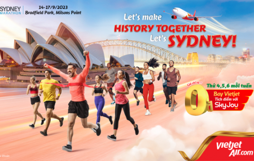 Bay cùng Vietjet, chạy cùng Sydney Marathon gây quỹ ủng hộ trẻ em, người khuyết tật