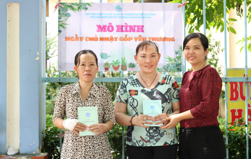 “Ngày Chủ nhật góp yêu thương” để tiếp sức cho phụ nữ nghèo