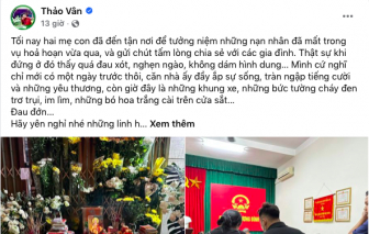 Nghệ sĩ, người nổi tiếng chung tay hỗ trợ các nạn nhân trong vụ hỏa hoạn tại Hà Nội