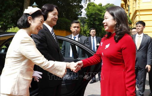 Lễ đón Hoàng Thái tử Nhật Bản Akishino và Công nương thăm chính thức Việt Nam