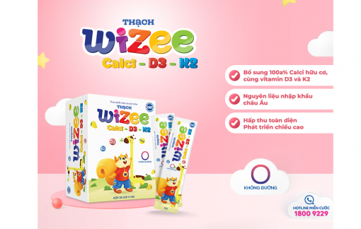 Thạch Wizee Calci D3 K2 - Cách mẹ Việt giúp con cao lớn dễ dàng