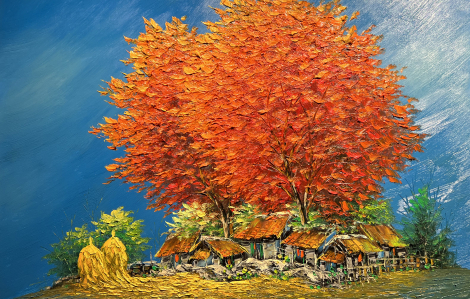 Cảnh sắc Tây Bắc bốn mùa qua tranh sơn dầu của Nguyễn Minh Sơn
