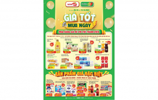 “Giá tốt mua ngay” tại hệ thống bán lẻ SATRA