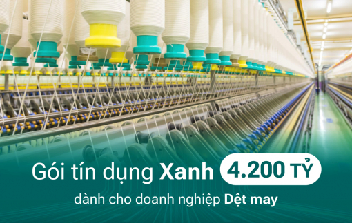 BIDV dành 4.200 tỉ đồng tín dụng xanh cho doanh nghiệp dệt may