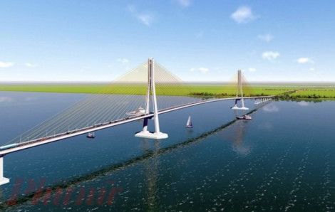 Khởi công cầu Đại Ngãi nối tỉnh Trà Vinh với Sóc Trăng
