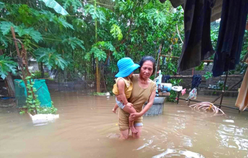 Thượng nguồn mưa to, vườn quốc gia Bạch Mã nhiều nơi ngập sâu