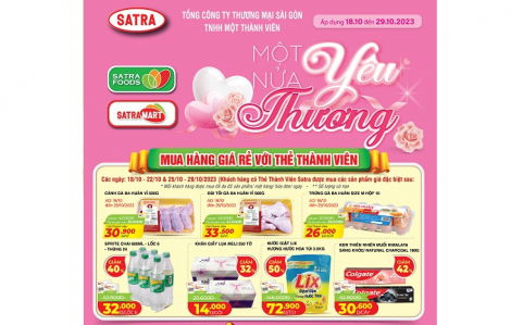 Hệ thống bán lẻ SATRA tưng bừng khuyến mại nhân ngày Phụ nữ Việt Nam
