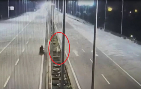 Camera ghi lại cảnh tài xế ô tô đuổi theo trộm, rớt xuống đường tử vong