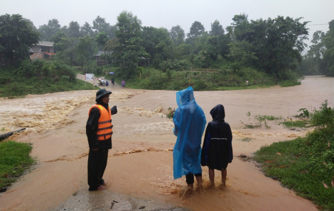 Quảng Trị mưa lớn, nhiều nơi lại ngập lụt