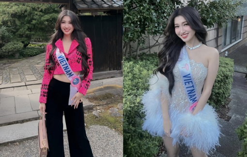 Thời trang ngọt ngào của Phương Nhi khi thi nhan sắc quốc tế