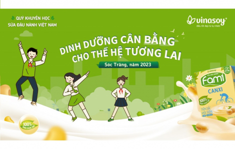 Quỹ Khuyến học sữa đậu nành Việt Nam trao tặng hơn 400.000 hộp sữa Fami Canxi cho học sinh tại tỉnh Sóc Trăng