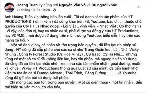 Vì sao ca sĩ liên tục vi phạm bản quyền ca khúc?