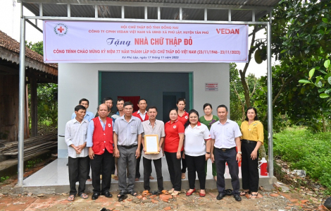 Vedan Việt Nam trao tặng nhà Chữ thập đỏ tại huyện Tân Phú, tỉnh Đồng Nai