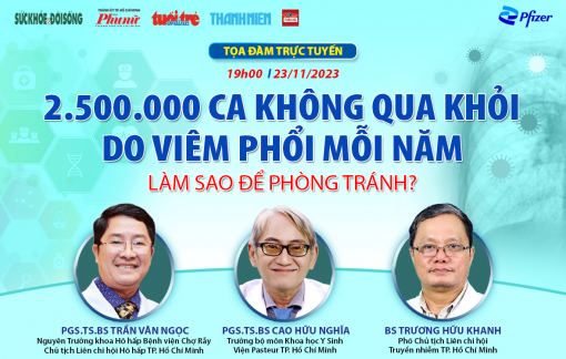 “2,5 triệu ca không qua khỏi do viêm phổi mỗi năm - làm sao để phòng tránh?”