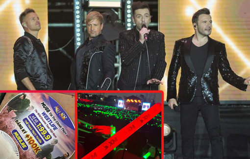 BTC đêm nhạc Westlife để lọt quảng cáo ứng dụng cá độ, tiền ảo?