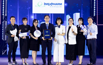 Imexpharm được vinh danh là Top 5 công ty ngành dược, thiết bị y tế, chăm sóc sức khỏe khối doanh nghiệp vừa có môi trường làm việc tốt nhất Việt Nam