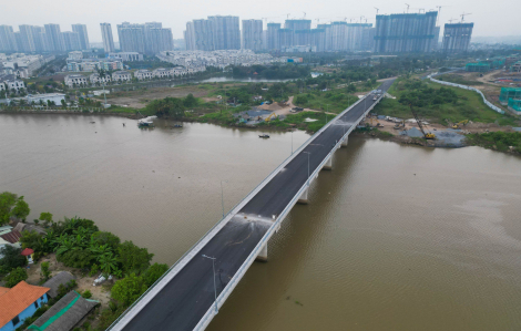 Cầu Long Đại 350 tỉ ở TP Thủ Đức chờ ngày thông xe
