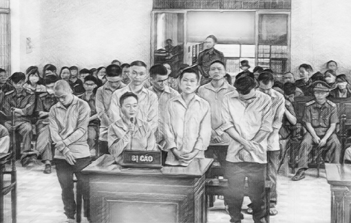 Mua bán các cô gái phục vụ khách hát karaoke, nữ bị cáo và 9 đồng phạm lãnh án