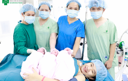Sản phụ sinh 3 hiếm gặp ở Khánh Hòa