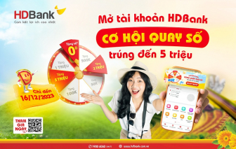 Khách hàng “hốt lộc” cuối năm khi mở tài khoản HDBank