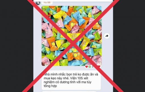 Công an bác bỏ thông tin "Bệnh viện 105 xét nghiệm kẹo dương tính với ma tuý tổng hợp"