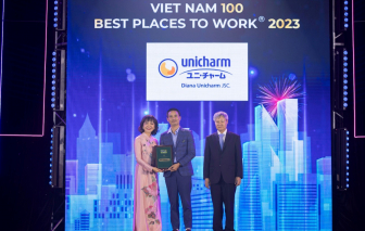 Diana Unicharm được vinh danh trong “Top 100 nơi làm việc tốt nhất Việt Nam 2023”