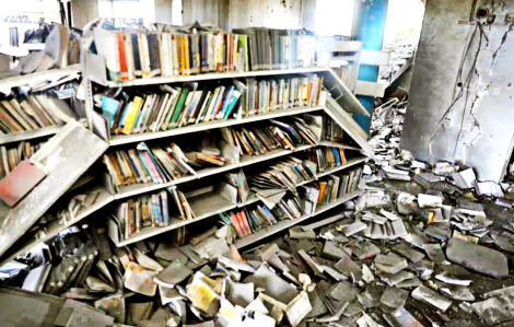 Gaza mất những thư viện quý giá vì bom đạn