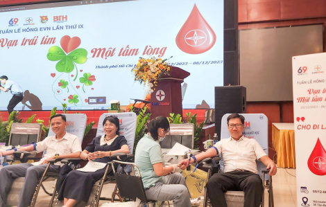 EVNHCMC tổ chức hiến máu tình nguyện