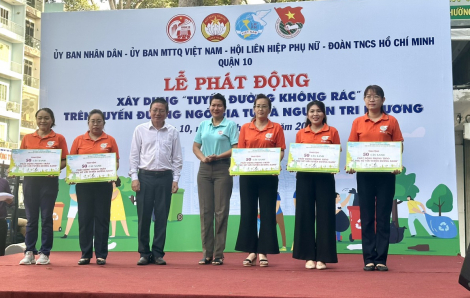Xây dựng 2 tuyến đường không rác Ngô Gia Tự và Nguyễn Tri Phương