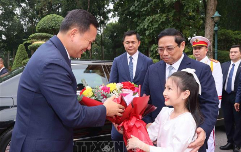 Thủ tướng Phạm Minh Chính chủ trì Lễ đón Thủ tướng Campuchia thăm chính thức Việt Nam
