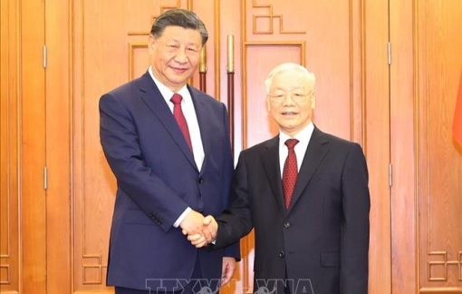 Tổng bí thư Nguyễn Phú Trọng hội đàm với Tổng bí thư, Chủ tịch nước Trung Quốc Tập Cận Bình