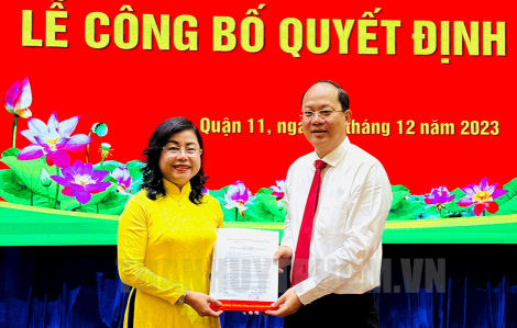 Bà Trần Hải Yến giữ chức vụ Phó bí thư Thường trực Quận ủy quận 11